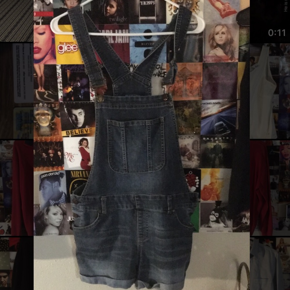 Blue Spice Short Overalls